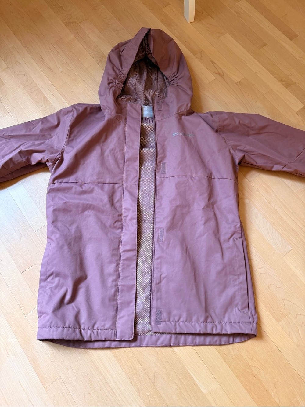 Columbia Kids' Dusty Mauve Hooded Raincoat